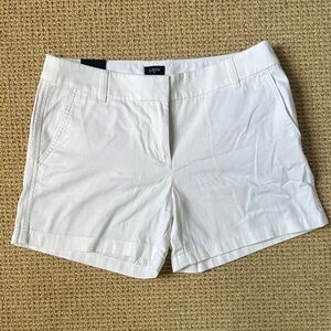 New J. Crew Women's White Bermudas